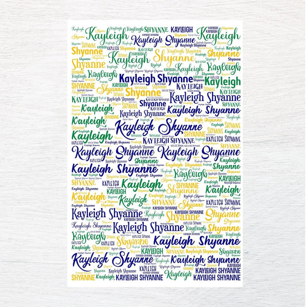 Any Name fabric panel - Jammin Threads
