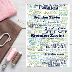 Any Name fabric panel - Jammin Threads