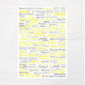 Any Name fabric panel - Jammin Threads
