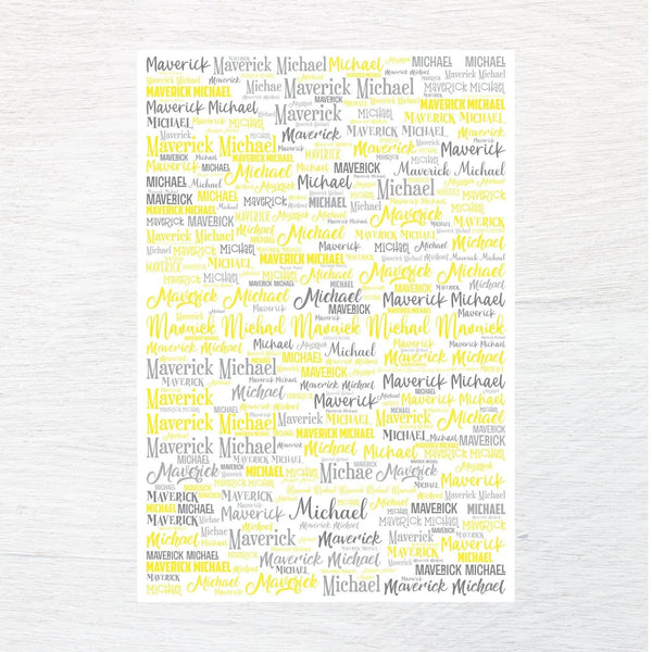 Any Name fabric panel - Jammin Threads