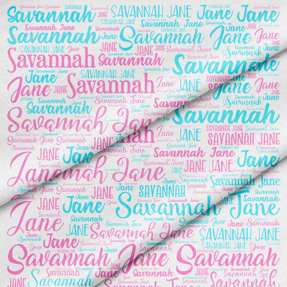 Any name fabric panel - Jammin Threads