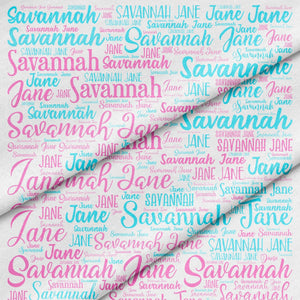Any name fabric panel - Jammin Threads