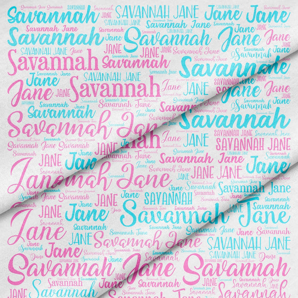 Any name fabric panel - Jammin Threads
