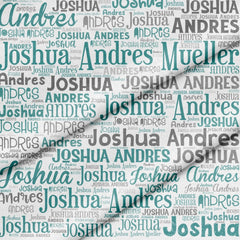 ANY NAME Fabric Panel - Jammin Threads