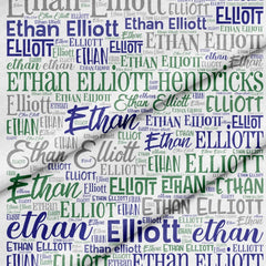 NAME fabric panel - Jammin Threads
