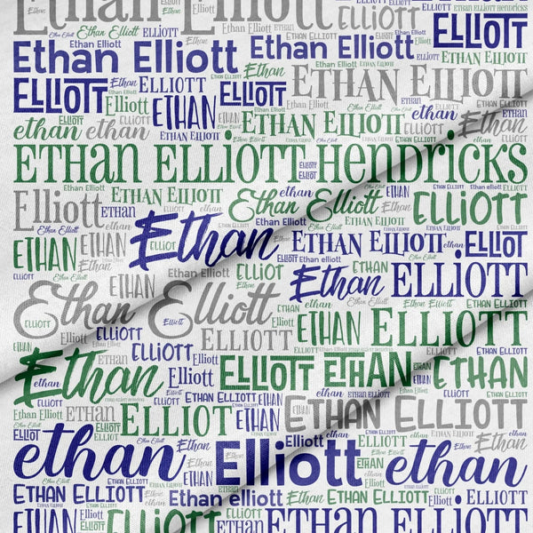NAME fabric panel - Jammin Threads