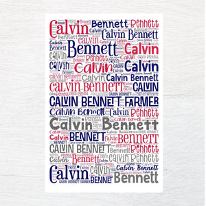 ANY NAME fabric panel - Jammin Threads