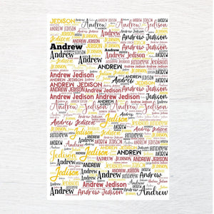 Any Name fabric panel - Jammin Threads