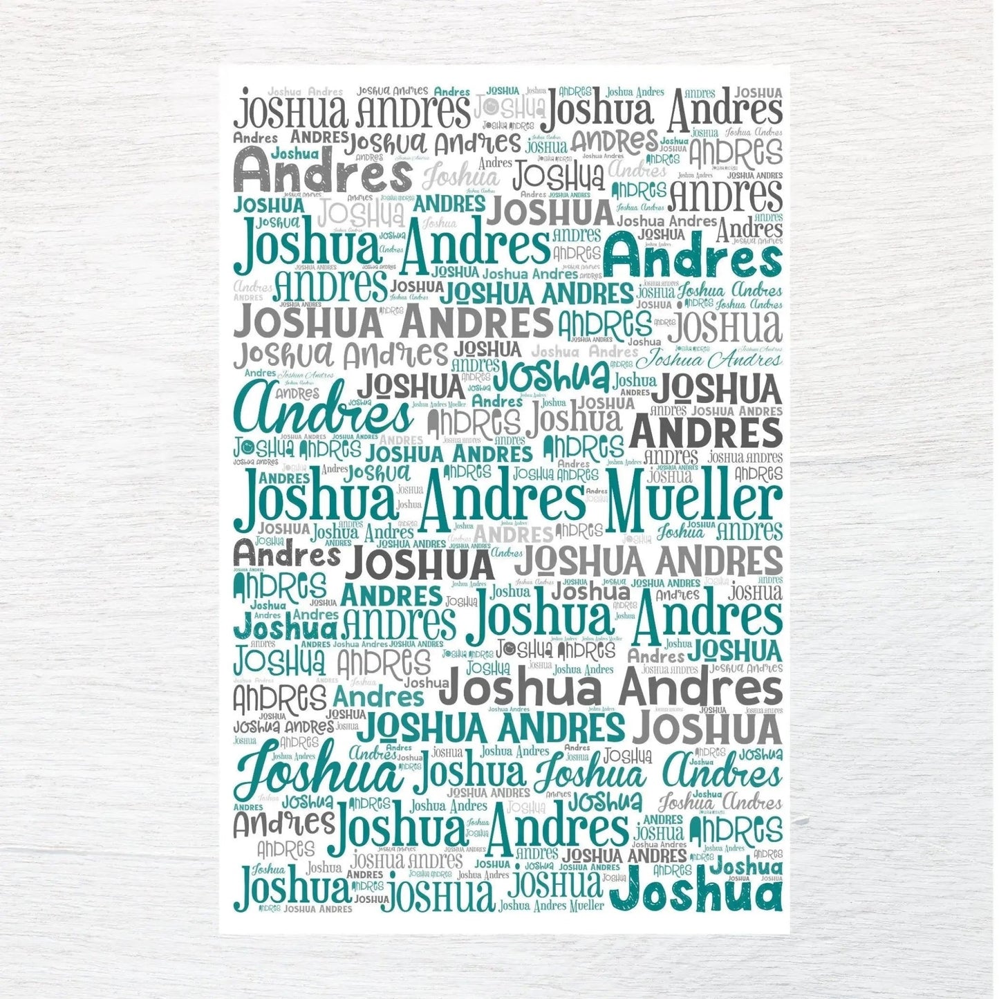 ANY NAME Fabric Panel - Jammin Threads