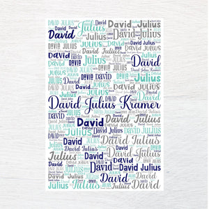 Any Name Fabric Panel - Jammin Threads