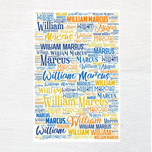 ANY NAME fabric panel - Jammin Threads