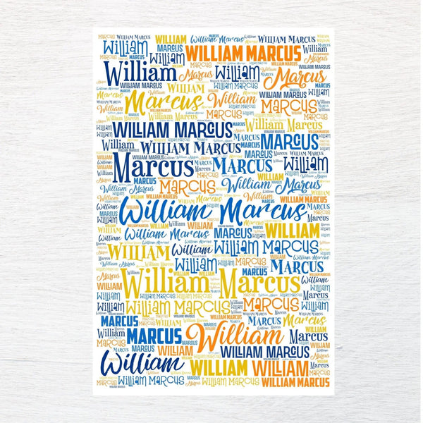 ANY NAME fabric panel - Jammin Threads
