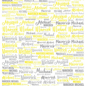 Any Name fabric panel - Jammin Threads