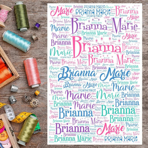 Any Name fabric panel - Jammin Threads