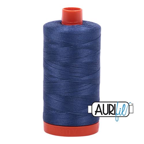 Aurifil Cotton Thread Mako 50wt 2775 Steel Blue 1300m - Jammin Threads