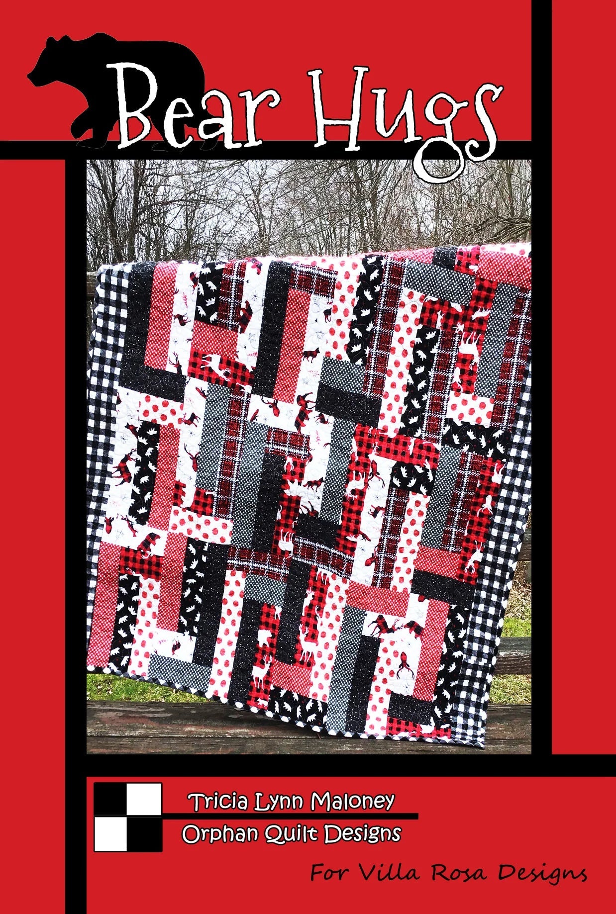 Bear Hugs Quilt Pattern by Orphan Quilt Designs for Villa Rosa Designs - Jammin Threads