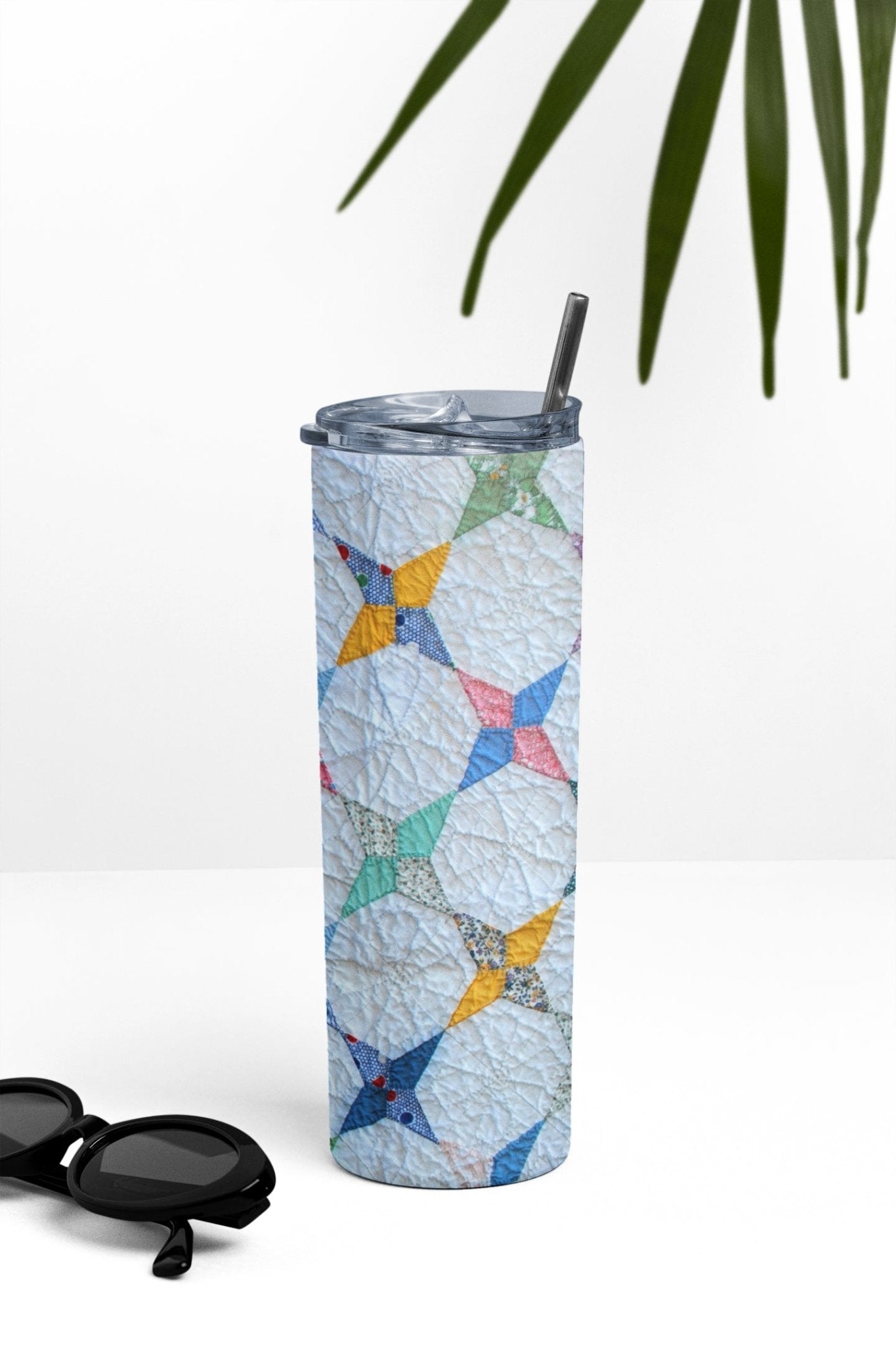 Beautiful Quilt Pattern 20 oz. Skinny Tumbler - Jammin Threads