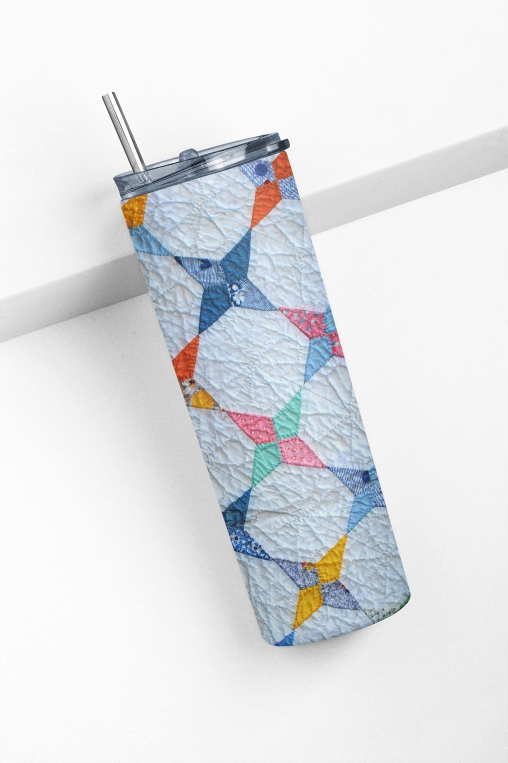 Beautiful Quilt Pattern 20 oz. Skinny Tumbler - Jammin Threads