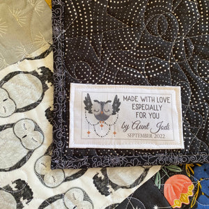 Boho Owl Quilt Label - Jammin Threads