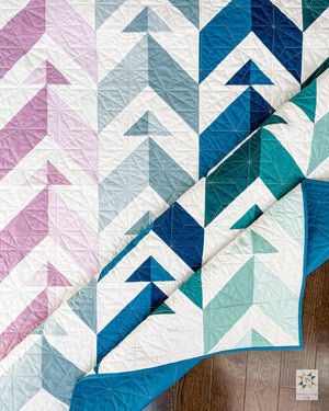 Chevron Points Quilt Pattern by Julie Burton of Running Stitch Quilts - Jammin Threads