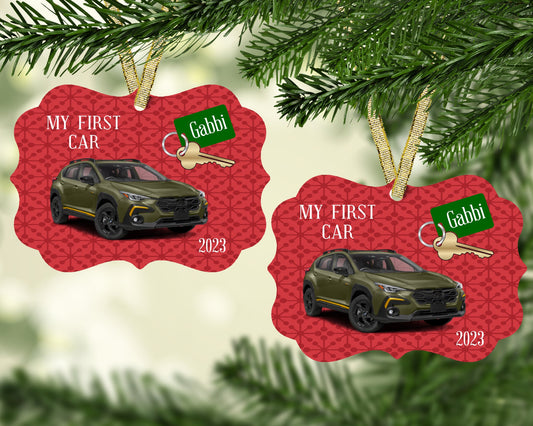 Crosstrek My First Car Christmas Ornament - Jammin Threads