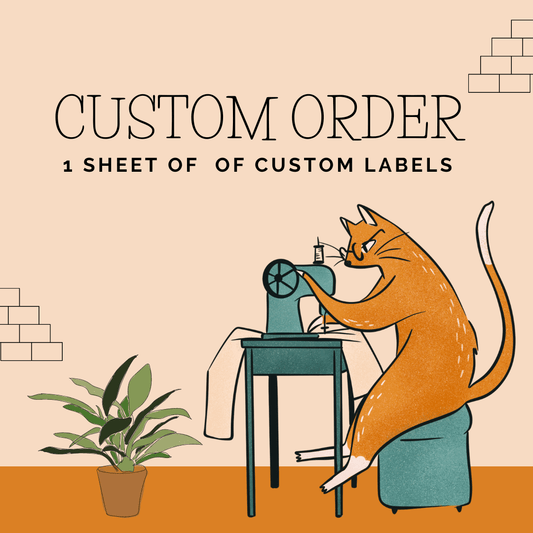 Custom Order for 1 Sheet Label of labels - Jammin Threads