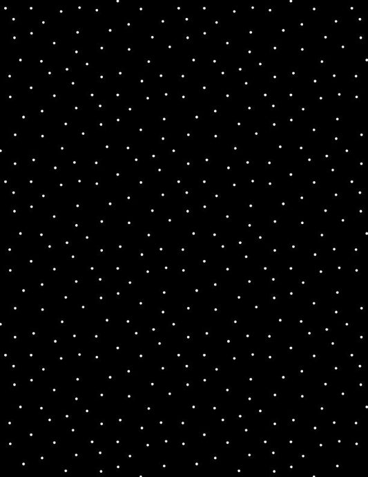 Essentials Classics Black and White Pindots quilt fabric by Wilmington Prints - Jammin Threads