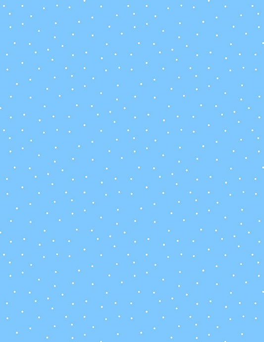 Essentials Classics Blue and White Pindots quilt fabric by Wilmington Prints - Jammin Threads