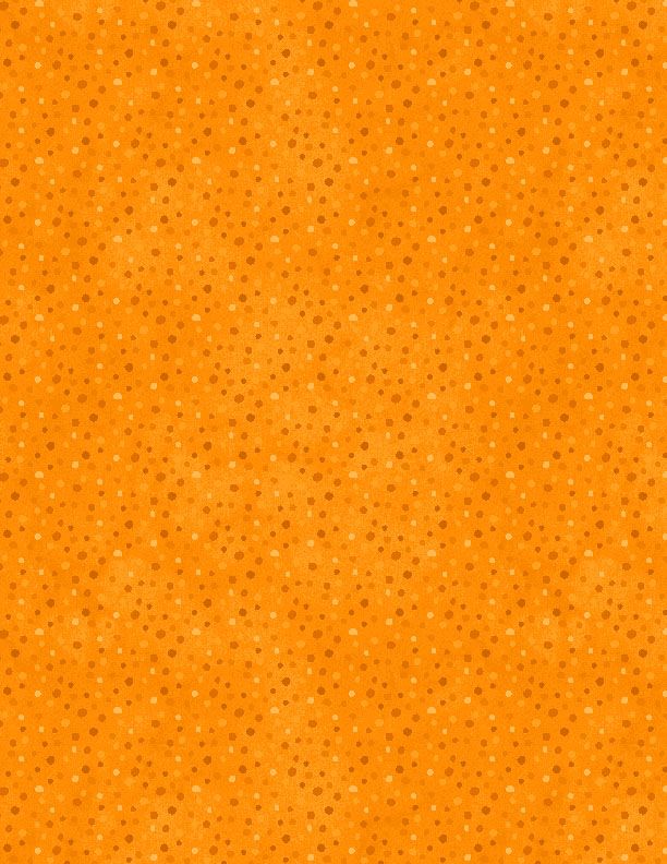 Essentials Quilt Fabric Orange on Orange Petite Dots by Wilmington Prints - Jammin Threads