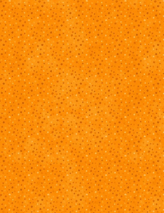 Essentials Quilt Fabric Orange on Orange Petite Dots by Wilmington Prints - Jammin Threads