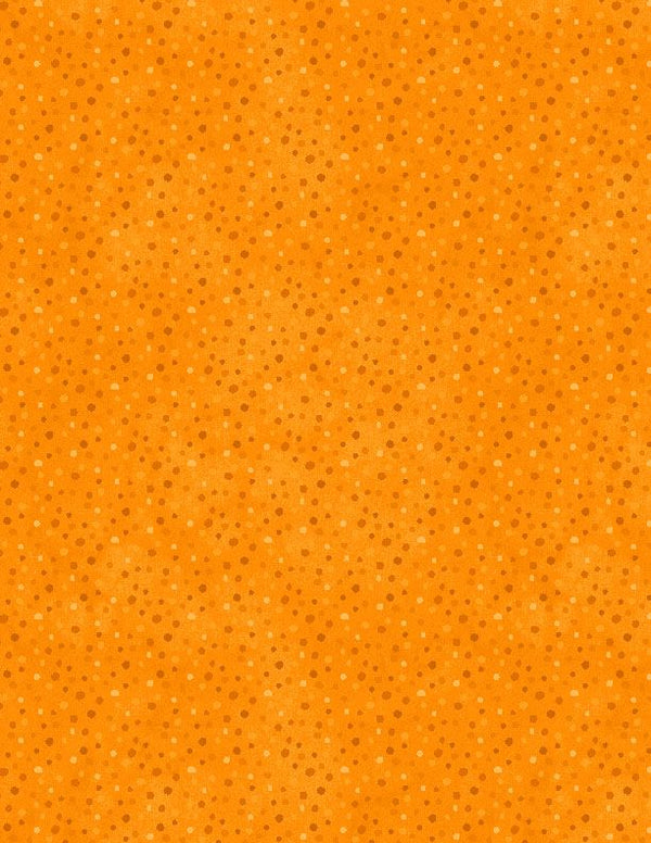 Essentials Quilt Fabric Orange on Orange Petite Dots by Wilmington Prints - Jammin Threads