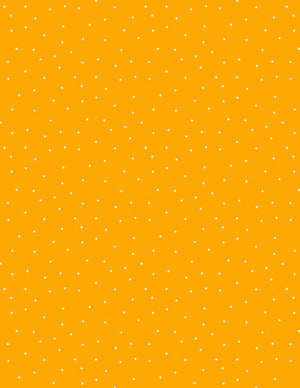 Essentials Quilt Fabric White Pin Dots Orange by Wilmington Prints - Jammin Threads