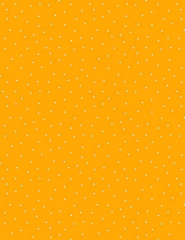 Essentials Quilt Fabric White Pin Dots Orange by Wilmington Prints - Jammin Threads
