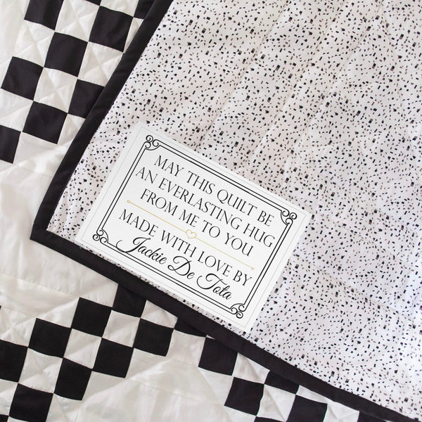 Everlasting Hug Quilt Labels - Jammin Threads