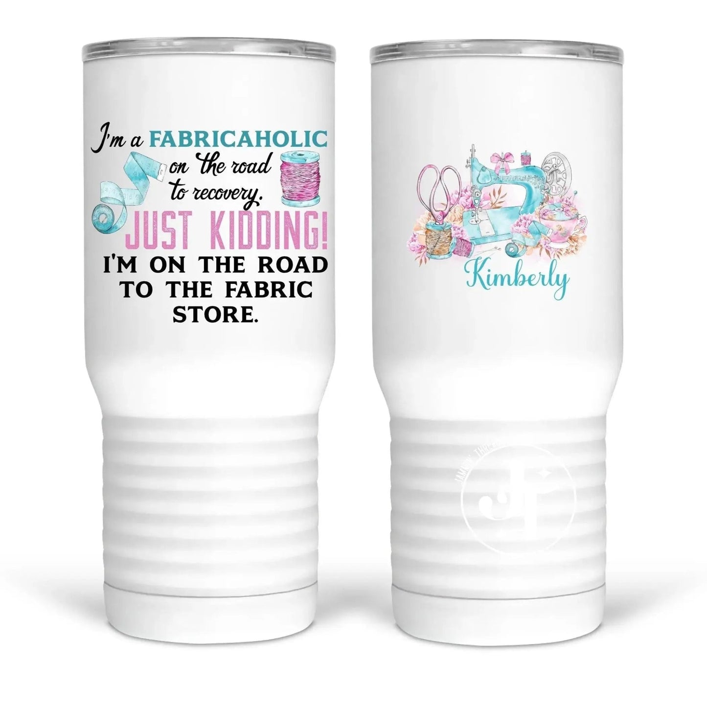 Fabricaholic - Funny ,personalized sewing and quilting mugs and tumblers - Jammin Threads