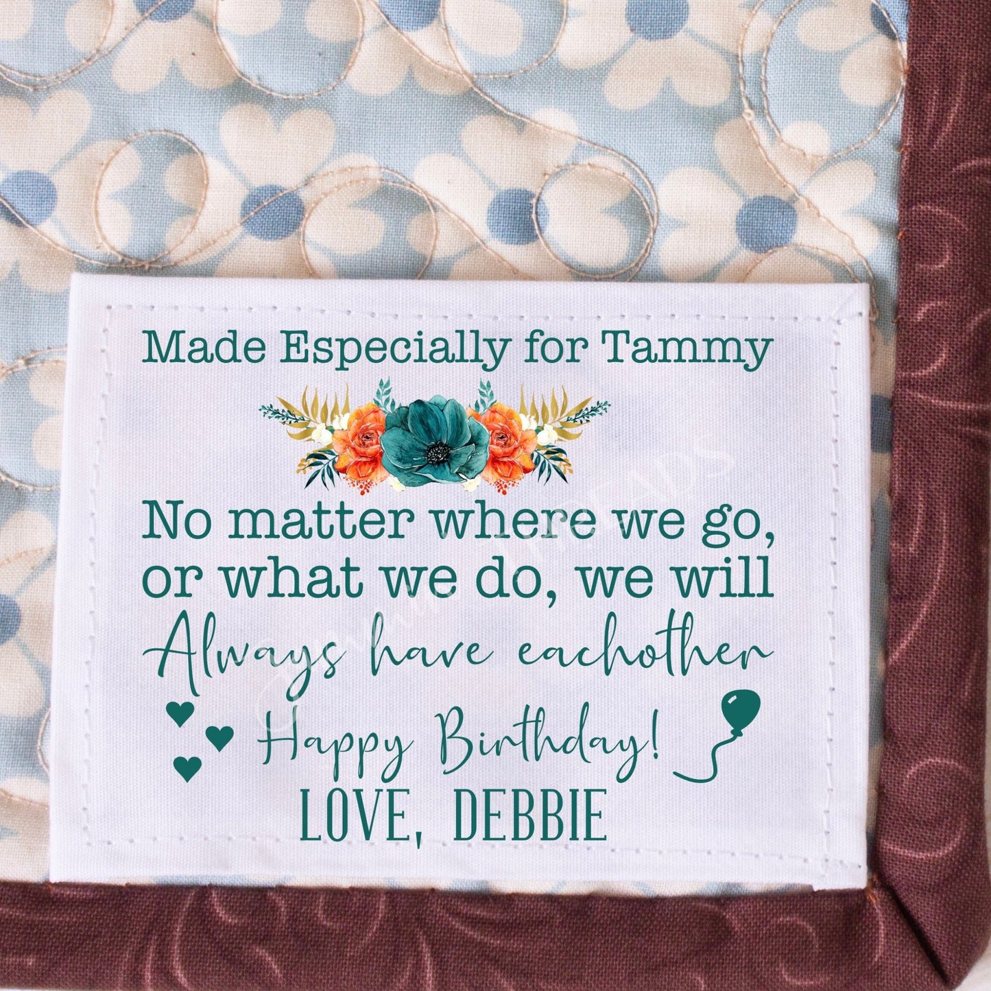 Friendship Quilt Labels - Personalized for your bestie - Jammin Threads