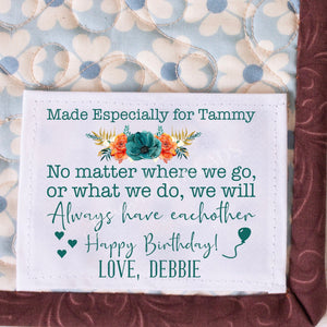 Friendship Quilt Labels - Personalized for your bestie - Jammin Threads