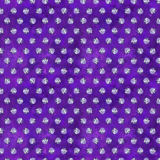 Full Moon Purple Moons Quilt Fabric by Clara McAllister for Figo Fabrics - Jammin Threads