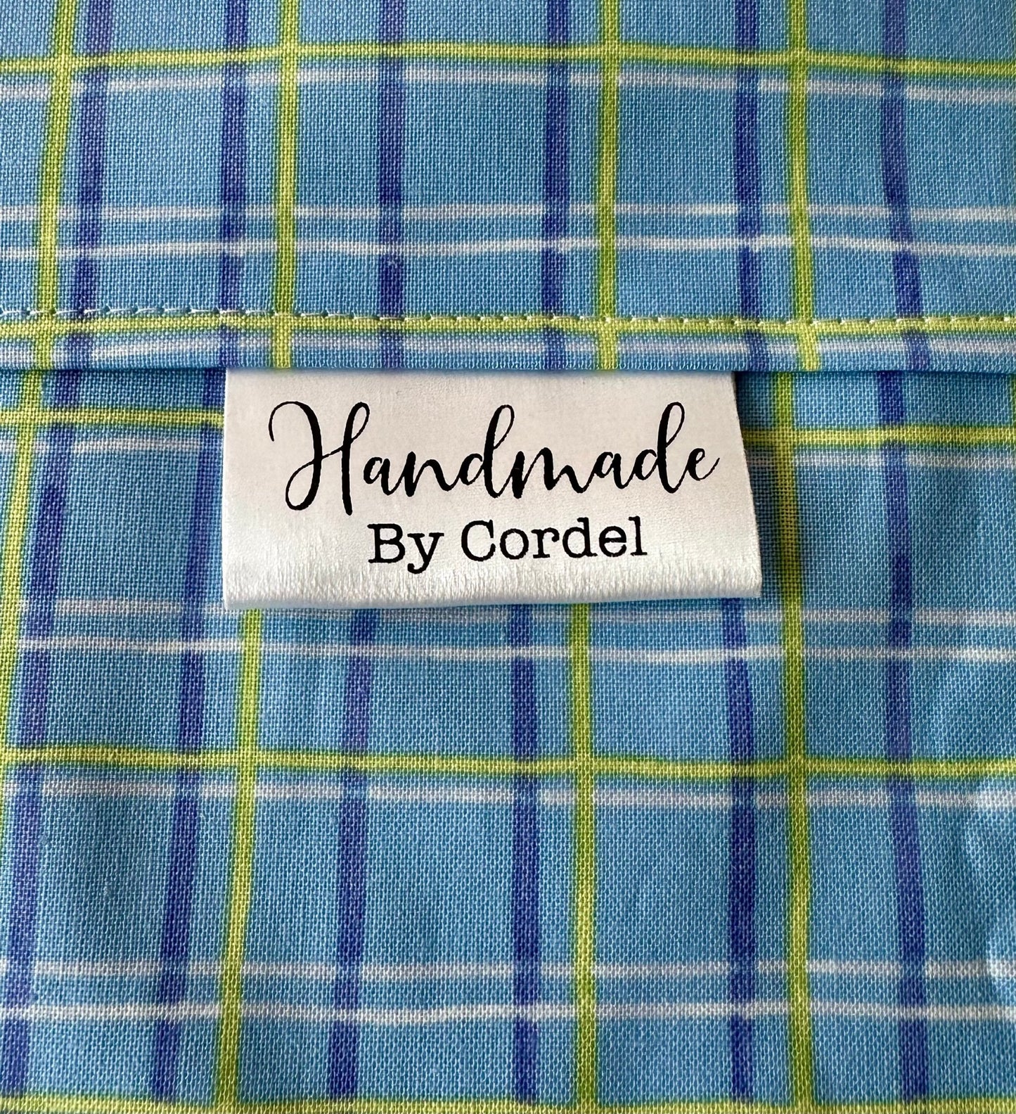 Handmade Satin Labels. Personalized satin quilt labels and tags - Jammin Threads