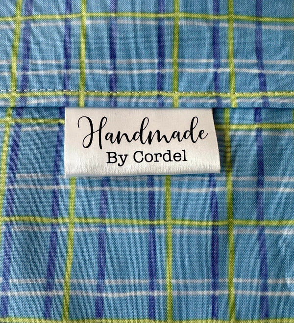 Handmade Satin Labels. Personalized satin quilt labels and tags - Jammin Threads