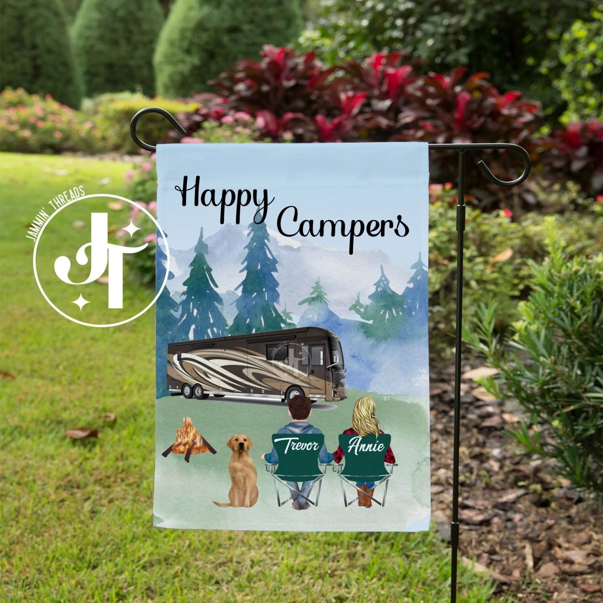 Happy Camper flag - Jammin Threads