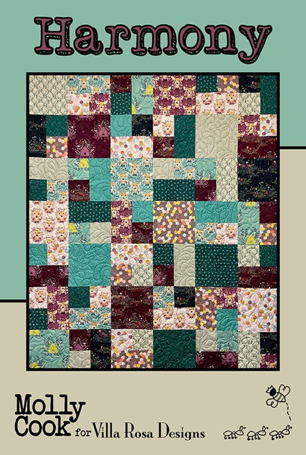 Harmony Quilt Pattern by Molly Cook for Villa Rosa Designs (PDF Downloadable Version) - Jammin Threads