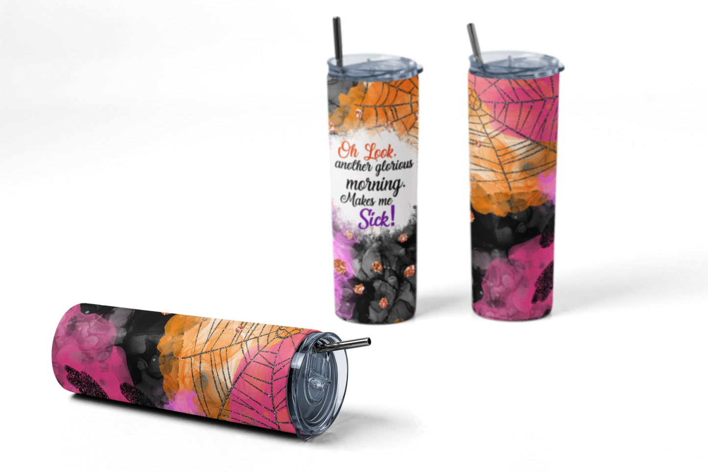 Hocus Pocus 20 oz. Skinny Tumbler - Double-Wall insulated for hot or cold beverage. - Jammin Threads