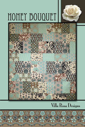 Honey Bouquet Quilt Pattern by Villa Rosa Designs. Fat Quarter friendly. - Jammin Threads