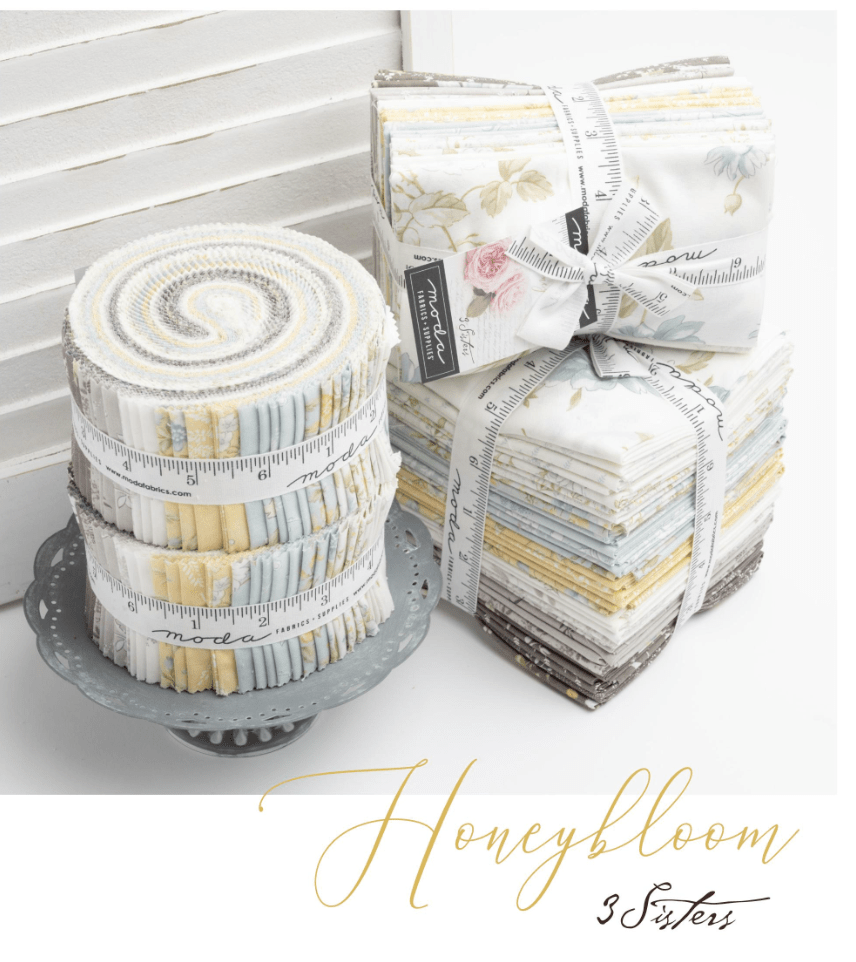 Honeybloom Mini Charm Pack Quilt Fabric by 3 Sisters for Moda Fabrics. - Jammin Threads