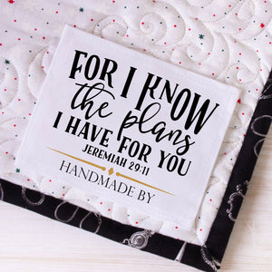 Inspirational Quilt Label Assortment - Personalized Christian Quilt Label Assortment - Jammin Threads