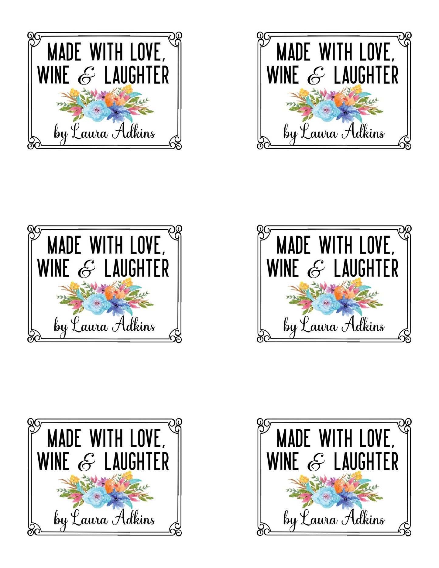 Love, Wine and Laughter - Jammin Threads