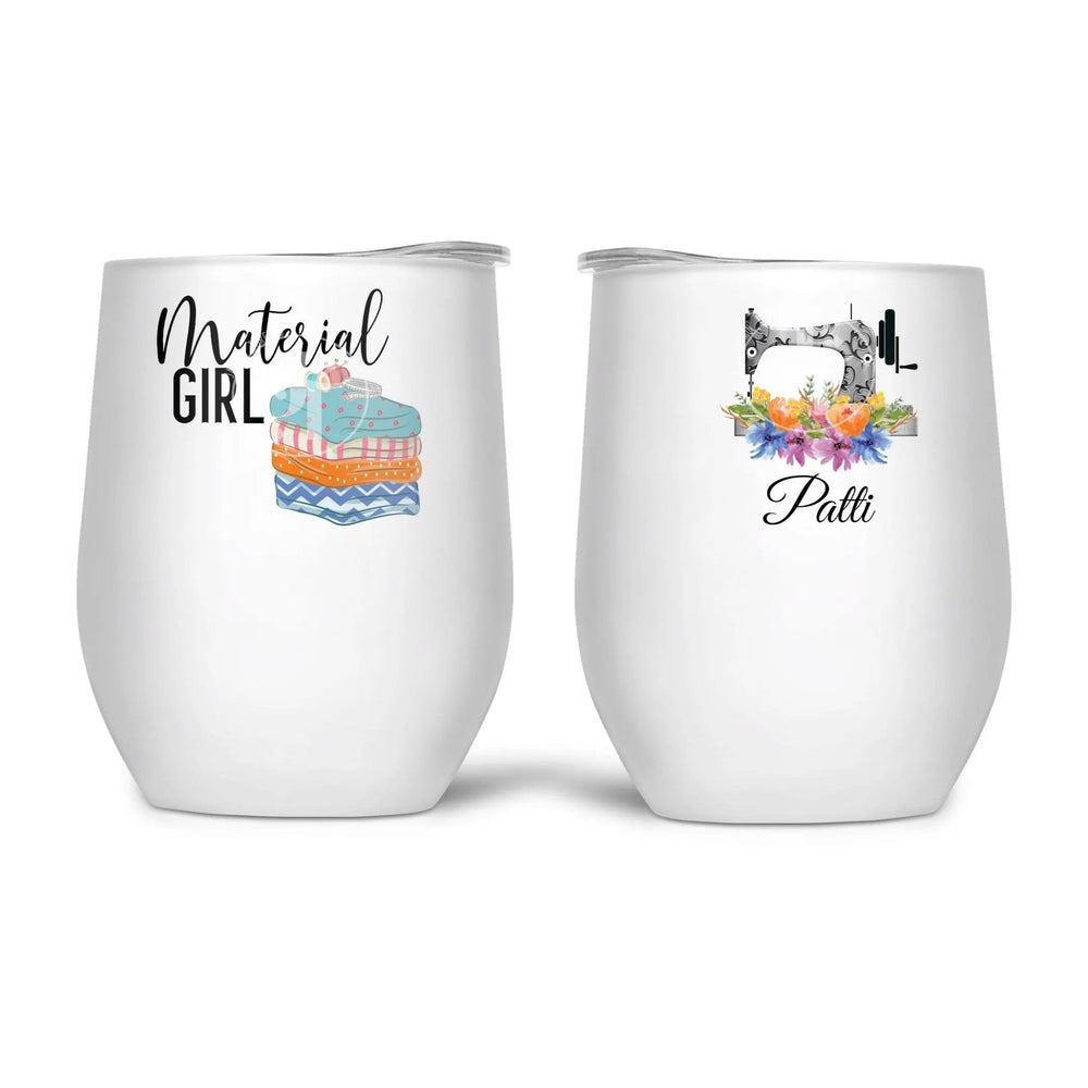Material Girl. Fun, personalized sewing and quilting mugs and tumblers - Jammin Threads