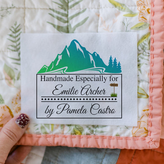 Mountain Quilt Label - Jammin Threads