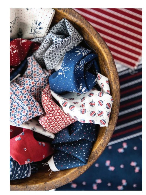 Old Glory American Flags Patriotic Quilt Fabric by Primitive Gatherings for Moda Fabrics - Jammin Threads